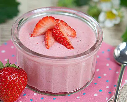 Mousse de fresa