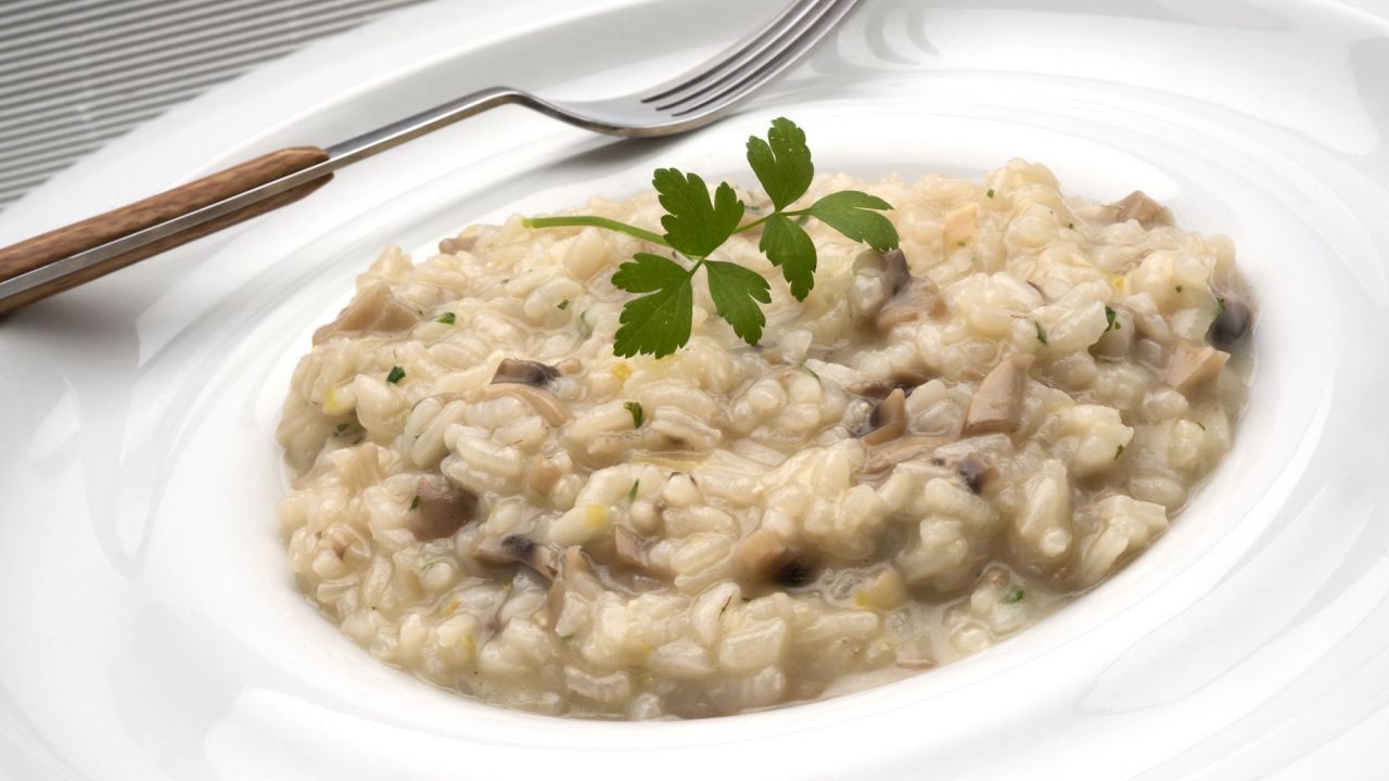 Receta de risotto de champiñones