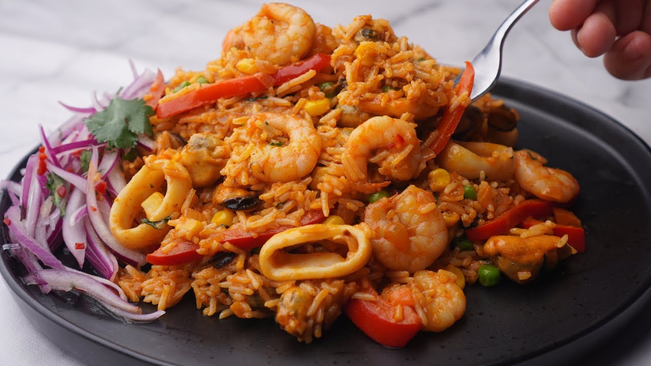 Receta de Arroz con Mariscos