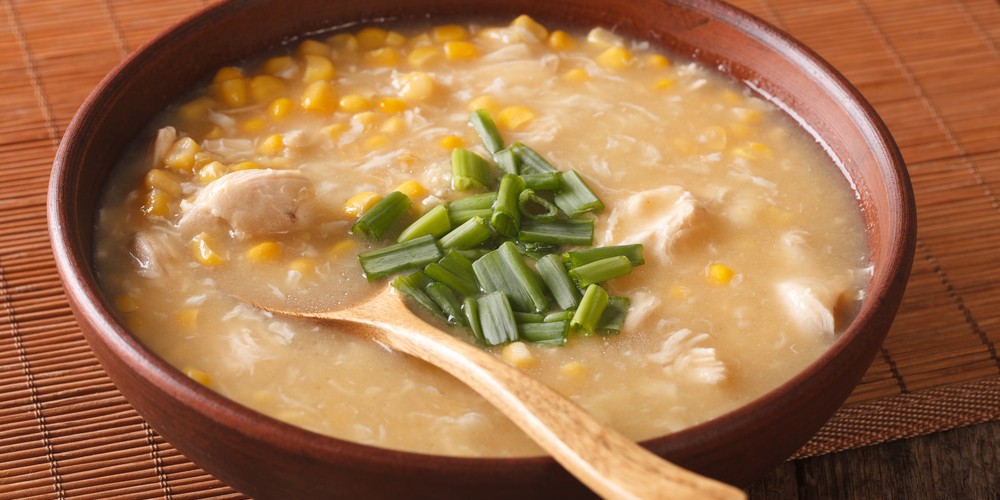 Sopa de Maíz y Pollo