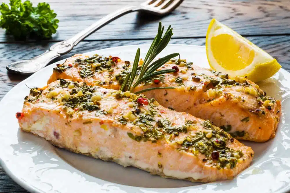 Salmón al Horno con Hierbas