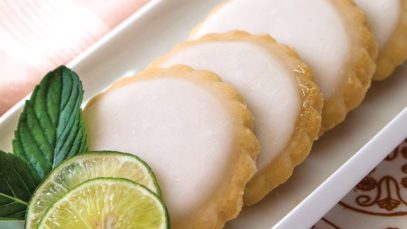 Cookies de limón glaseadas y frescas